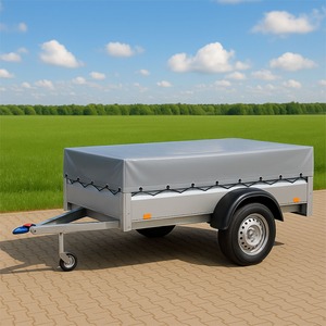 Popular Strongest Fully Welded Drop Sides Dual Axle 900mm Cage Double Mechanical Braked <b>Box</b> <b>Trailer</b> Free shipping - Product Image 4