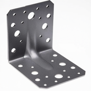 Support d'angle robuste 70 x 70 x 55 mm avec 2/16 trous, épaisseur 2,5 mm, supports et étagères de rangement GAH, lot de 50 - Product Image 3