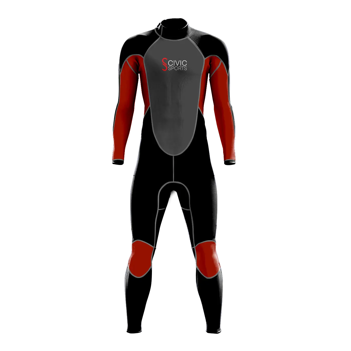 Mens Wetsuit 3mm đầy đủ lặn phù hợp với thanh niên Neoprene Wetsuit ấm áp đầy đủ cơ thể dài tay áo bơi phù hợp với dây kéo phía trước một mảnh
