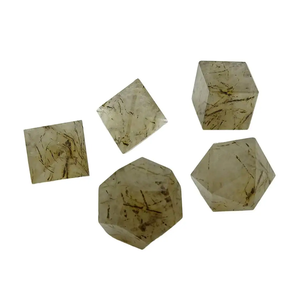 Ensemble de pierre de Quartz Tourmaline Feng Shui de haute qualité sculpté à la main cristal géométrie solides platoniques Collection de pierres naturelles sacrées - Product Image 5