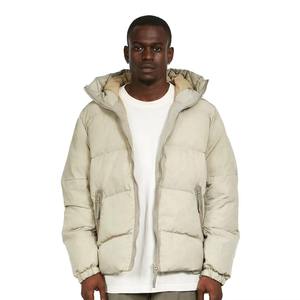 New Trendy Winter High Street Lightweight Black Men's Hooded <b>Padded</b> Puffer <b>Jacket</b> with Front Logo <b>Waterproof</b> & Breathable - Product Image 5