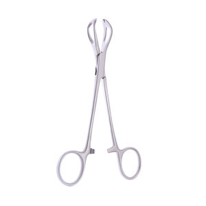 คีมหนีบเนื้อเยื่อช่องทาง1X2 6มม. อุปกรณ์สัตวแพทย์152มม. คีมฟองน้ำสำหรับการผ่าตัด - Product Image 6