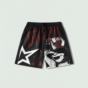 Shorts en Laine Peignée pour Homme Style Streetwear 100% Coton Respirant Écologique Séchage Rapide avec Cordon de Serrage Été 2026 - Product Image 1