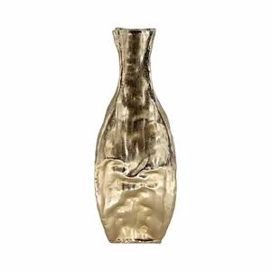 Jarrón de Metal Hecho a Mano de Tendencia Mundial, Jarrón de Flores para Eventos, Decoración de Habitaciones, Jarrón de Metal para Temas de Boda Contemporáneos - Product Image 1