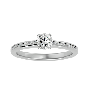 แหวนเพชรเดี่ยวแบบเรียบง่าย - Product Image 3