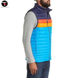 เสื้อกั๊กขนเป็ดมีซิปสำหรับผู้ชายเสื้อขนเป็ดทำจากโพลีเอสเตอร์สำหรับฤดูหนาวดีไซน์ล่าสุด - Product Image 2