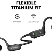 Casque audio intelligent à oreille ouverte ALOVA, Bluetooth 5.2, sans fil, original, pour le sport, le jeu, la course à pied, conduction osseuse