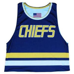 Maillot de crosse réversible cousu, uniforme de Lacrosse réversible de conception OEM, uniformes de Lacrosse imprimés par Sublimation, Pinnies - Product Image 1