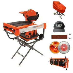Scie à maçonnerie à coupe à sec Power Tools IQ-TS244-OPK 2000W 254mm (10") avec table d'extension et accessoire d'aspiration - Product Image 1