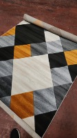 Tapis turc moderne en polypropylène, tapis de haute qualité tissé en jacquard, tapis de chambre à coucher, meilleur usage domestique, style Gaziantep Turquie, poils longs