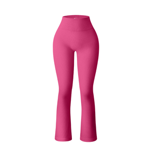 Venta caliente señoras gimnasio Fitness ropa transpirable sin costuras Yoga traje conjunto hecho de Spandex poliéster patrón sólido - Product Image 4