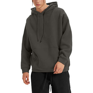 2026 Plus Size Custom Logo Solid 100% Cotton Heavy Weight Fleece Eco-Friendly Unisex Oversized <b>Long</b> Sleeve Winter <b>Hoodie</b> - Product Image 3