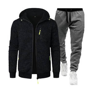 Conjunto de chándal personalizado de 2 piezas | Sudadera con capucha y pantalones Jogger con cremallera | Diseño de bolsillo con cremallera | Ropa de calle OEM ODM al por mayor - Product Image 6