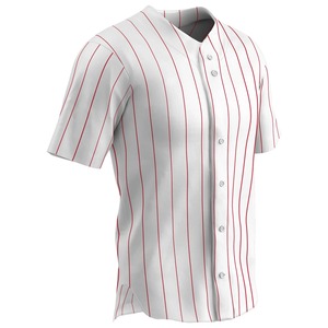 Ropa Deportiva Personalizada de Alta Calidad para Hombre, para Béisbol y Sóftbol, Transpirable, de Malla de Poliéster, con Estampado Digital, Cuello en V, Secado Rápido, para Equipo - Product Image 5