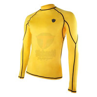 T-shirt Rash Guard à manches longues pour homme, best-seller, couleur unie personnalisée, vêtements MMA, dernier design, séchage rapide, respirant, 200 grammes