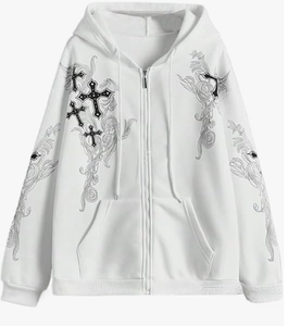 Sudadera con Capucha y Cremallera para Hombre, Logotipo Personalizado de Alta Calidad, 100% Algodón, Corte Regular, para Gimnasio, Ejercicio, Ropa Urbana, Tendencia Principal - Product Image 1