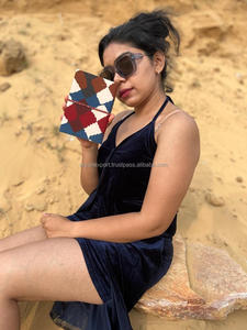 ปกผ้าแข็งทำด้วยมือแท้ใหม่บันทึกการปิดด้ายที่ปลอดภัยโบโฮวินเทจสีสันสดใสปก unlined รีไซเคิลสมุดบันทึก - Product Image 3