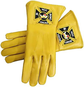Guantes de cuero Master Mason Blue Lodge Guantes de cuero con guantes de cuero bordados de Pakistán - Product Image 3