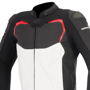 Chaqueta de carreras de motos impresa a prueba de viento personalizada para hombres Material de PU de alta calidad manga completa personalizable - Product Image 4