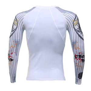 Chemises de compression Rash Guard pour hommes en polyester et élasthanne de qualité supérieure - Manches longues, séchage rapide, respirantes, durables, OEM/ODM - Product Image 2