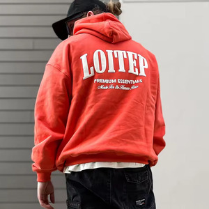 Moda Pullover Hoodies OEM Logo Sudaderas para Hombres Mujeres Unisex Fleece Streetwear Ropa al por mayor a granel - Product Image 2