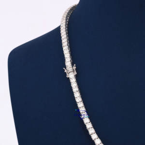 Elite 925 plata esterlina Moissanite diamante tenis collar calidad Superior brillante belleza perfecta para cualquier ocasión - Product Image 3