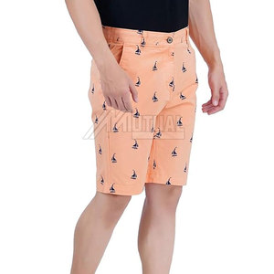 New Arrival <b>Men's</b> Printed Solid Pattern Casual <b>Shorts</b> Lightweight with Elastic Waist Closure Secure for Active Days with Pockets - Product Image 2
