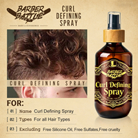 Spray Coiffant Professionnel Homme Haute Qualité pour Boucles Définies, Léger, Anti-Frisottis, Sans Effet Gommé, Prêt pour l'Expédition FBA