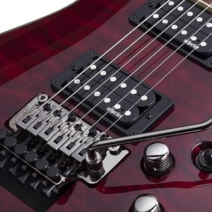 Guitarra Bajo Omen Extreme-6 Nueva de la Marca Perfect Brand, Acabado en Arce y Ébano Color Cereza Negra, Lista para Envío Mundial - Product Image 4