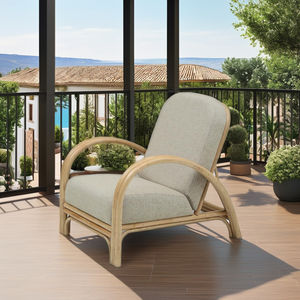 Fauteuil en rotin Ankara moderne, très demandé, pour appartement et extérieur, avec coussin confortable – Design élégant pour la détente à l'hôtel/villa - Product Image 2