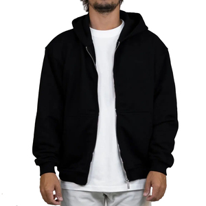 Vente en gros Veste à capuche personnalisée unisexe qualité supérieure Sweat à capuche zippé pour homme Tissu confortable - Product Image 1