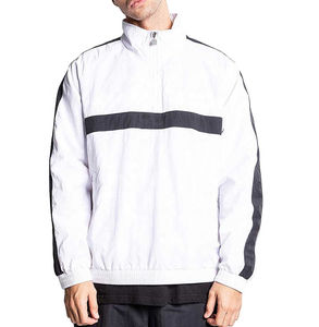 Latest Design Custom Lightweight Breathable Plus Size Windbreakers <b>Jacket</b> Waterproof <b>Half</b> <b>Zip</b> Streetwear Pullover - Product Image 4