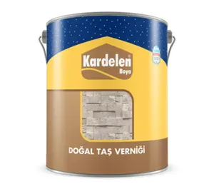 Kardelen Natural Stone Varnish Gloss Thermoplastic Acrylic Resin High UV Resistancy Transparent Nature