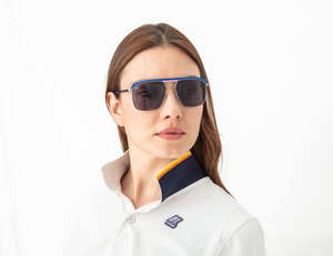 Alpine Paddock Gafas de Sol de titanio Moda de lujo Unisex Estilo deportivo Confort Protección Templos ergonómicos Policarbonato azul - Product Image 4