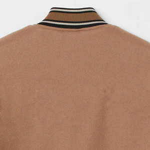 Meilleures ventes Veste d'hiver élégante Letterman pour hommes avec col montant de haute qualité - Product Image 3