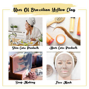 Arcilla Amarilla Brasileña en Polvo para el Cuidado Natural del Cuero Cabelludo y el Cabello - Product Image 4