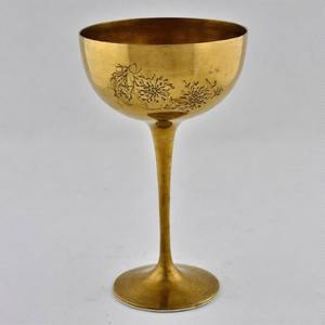 Cáliz sagrado LightChalice, copa de vino de comunión de latón antiguo, Copa Vintage hecha a mano para iglesia y ceremonias espirituales - Product Image 3