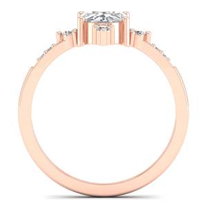 REYES superventas 925 Anillos de Compromiso de moissanita de plata esterlina lujo 14K 18K oro rosa solitario regalo de boda joyería - Product Image 4