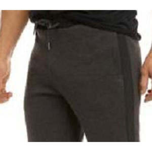 Pantaloni Jogger da Uomo Calvin Klein con Vita Elastica, Antirughe, in Maglia Mista, Grigio Taglia X-Large, Stile Casual Invernale con Decorazioni a Motivi - Product Image 2