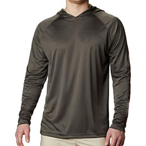 Imported Solid Summer Anti-UV Sunproof Sweat-Absorbing <b>Dehumidifying</b> Long Sleeve Fishing Hoodie with OEM Service Low MOQ - Product Image 3