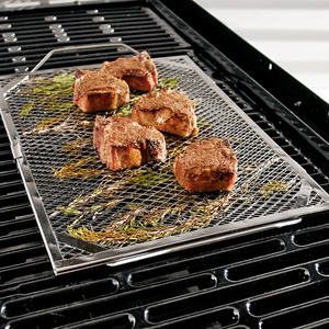 <span class=keywords><strong>Grille</strong></span> de barbecue <span class=keywords><strong>en</strong></span> treillis métallique expansé <span class=keywords><strong>en</strong></span> acier inoxydable, motif carré robuste pour barbecue, cuisson <span class=keywords><strong>en</strong></span> extérieur et grillades - Product Image 6