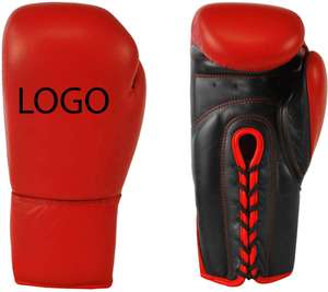 Gants de boxe de compétition professionnels au design dernier cri, 100 % cuir de vachette, haute qualité, séchage rapide, multifonctionnels, pour usage sportif, à lacets - Product Image 5