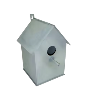 Vente en gros de mangeoire à oiseaux argentée au design moderne, ravissante mangeoire de jardin extérieure faite à la main avec finition argentée pour animaux de compagnie sauvages - Product Image 2