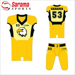 Uniformes de fútbol americano de alta calidad a precio asequible para hombres con costuras de alta calidad con logotipo personalizado y diseño, - Product Image 2