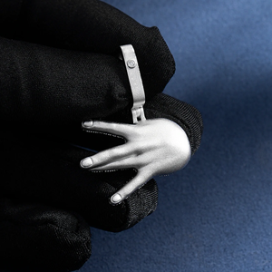 Pendentif personnalisé en alliage plaqué or, style hip-hop, serti de diamants CZ - Product Image 4