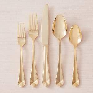 Juego de Cubiertos de acero inoxidable pulido de primera calidad, perfecto para bodas, banquetes y eventos especiales, estilo interior - Product Image 5