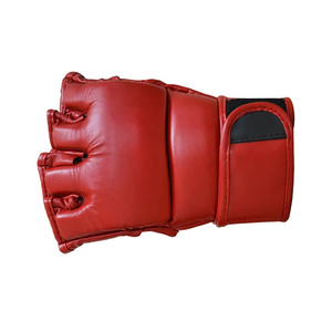 Guantes de MMA Profesionales de Alta Calidad con Cordones de Cuero, Diseño de Dedos Descubiertos, Personalizables, que Absorben la Humedad para Entrenamiento de Artes Marciales - Product Image 6