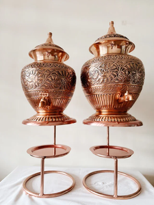 2025ทองแดง99% คอลเลกชันล่าสุดถังน้ำทองแดงบริสุทธิ์100% ถังเก็บน้ำสำหรับทำงานนูนมีสุขภาพแข็งแรงทนทาน - Product Image 4