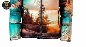 แจ็กเก็ตแบบพองสำหรับฤดูหนาวแจ็กเก็ตแบบพองพิมพ์ซับลิเมชัน - Product Image 4