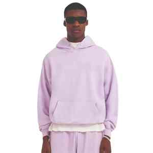 Sudadera con capucha de gran tamaño con forro polar de algodón 100% personalizada de fabricante para hombre, tela francesa, logotipo bordado teñido liso, servicio OEM de invierno - Product Image 1